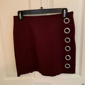 Maroon Skirt